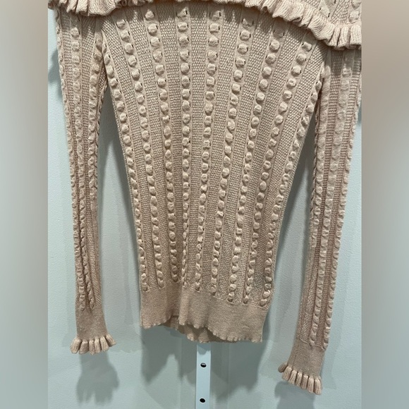 Slate & Willow Blush Ruffle Sweater Size XS - Picture 5 of 8